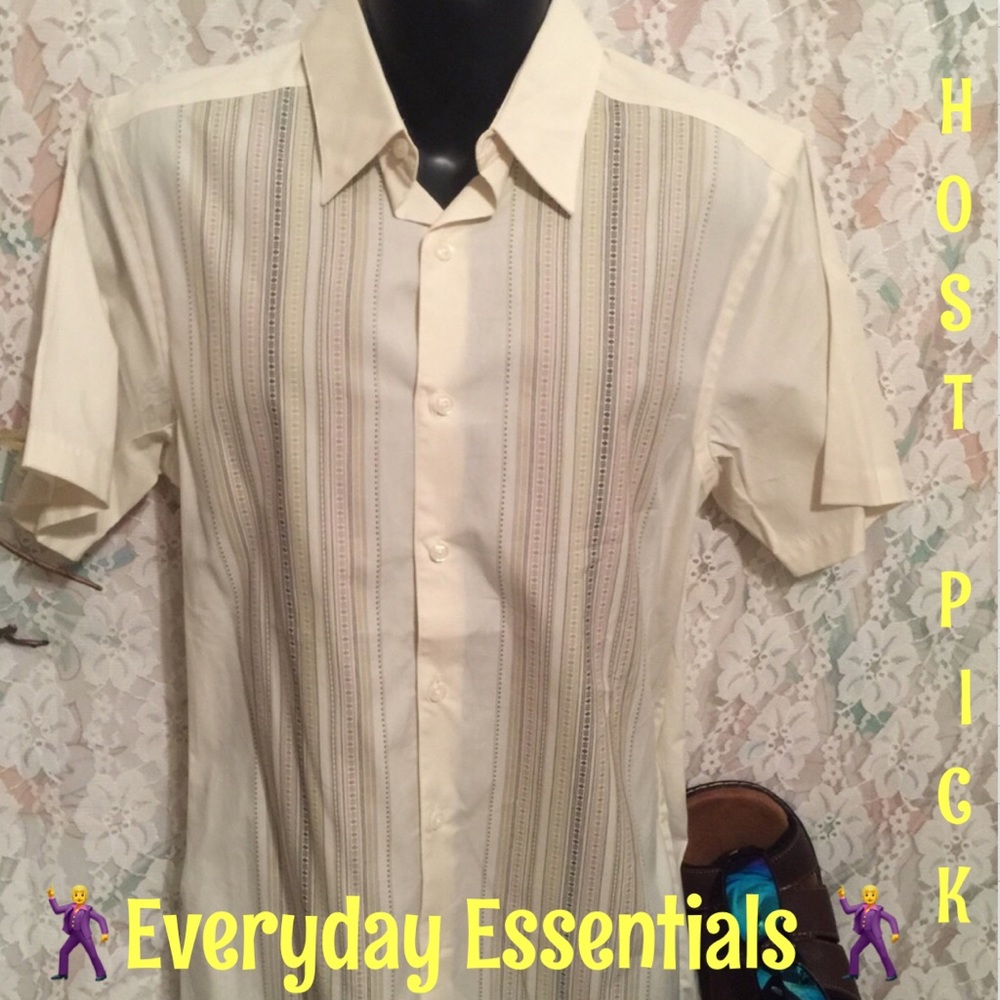 Geoffrey Beene men’s short sleeve shirt